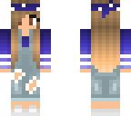 hipster blue girl