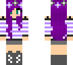 purple girl with flower crown