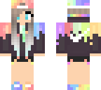 rainbow pastel girl