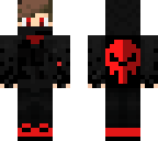 red boy with metal hoodie