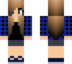blue flannel girl