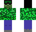 camo creeper zombie