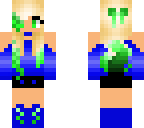 cute green fox girl