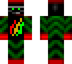 green stripy ninja