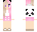 pink cute panda