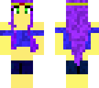 purple haired girl