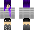 purple haired girl