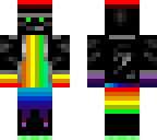 rainbow ninja with coat
