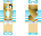 blue and white girl