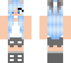 blue haired girl