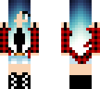 blue haired girl