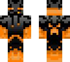 neon orange enderman