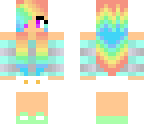 rainbow hair girl edit