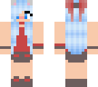 blue haired girl