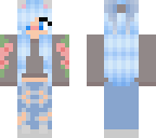 blue haired girl