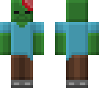 pixel zombie and zombie with swag glasses