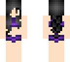 purple bathing suit