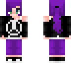 purple haired girl