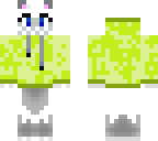white wolf with yellow jumper