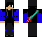 blue and black