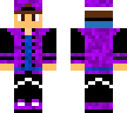 blue and purple school boy 