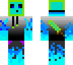 blue flaming slime