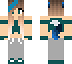 blue hair wolf