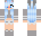 blue haired girl