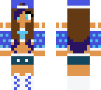 blue outfit