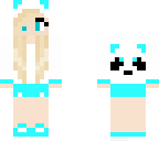 blue panda girl