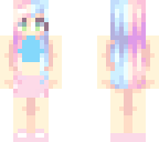 cute pastel blue and pink