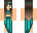 cyan blue dress
