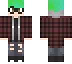 green hair hipster boy