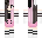pink and black hair 