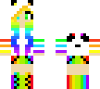 rainbow panda girl