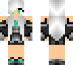 white haired guard girl