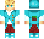 blue blonde guy
