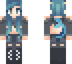 blue hair girl