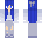 blue haired girl