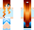 blue long haired girl