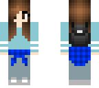 casual blue tomboy