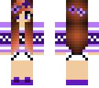 cute girl in purple