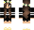 flower crown brown hair sweater girl