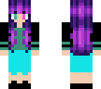 tomboy me with purple hair