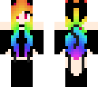 another rainbow cat girl