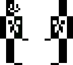 black and white