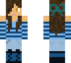 blue striped shirt 