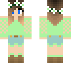 cute girl green