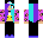 girl with purple and blue hair