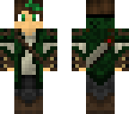 green hair and green eyes hunter